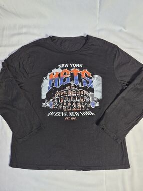 official New New York Mets long-sleeve graphic shirt City Field XL